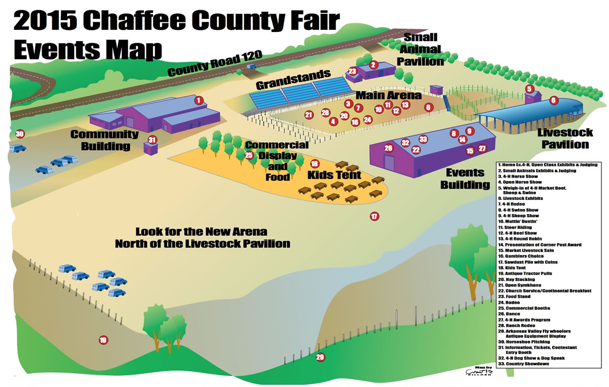 Chaffee County Fairgrounds Map Chaffee County Fair and Rodeo